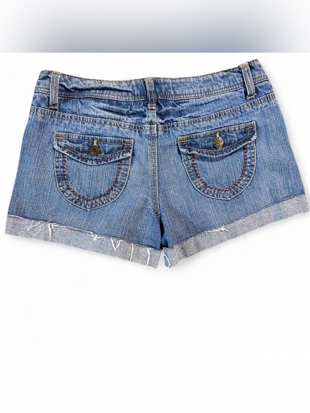 Y2K 2000s So Low Rise Micro Denim Cutoff Jean Shorts 100% cotton